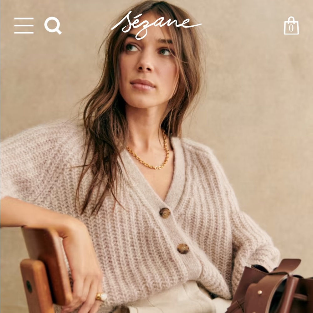 NWT Sezane Basile Cardigan